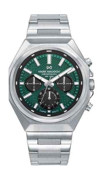 Reloj Mark Maddox Hombre HM1038-67 Cronógrafo Acero Analógico