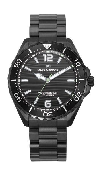 Reloj Mark Maddox Hombre HM1039-55 Acero Negro Analógico