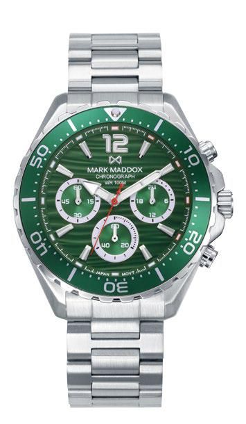 Reloj Mark Maddox Hombre HM1040-65 Cronógrafo Acero Analógico