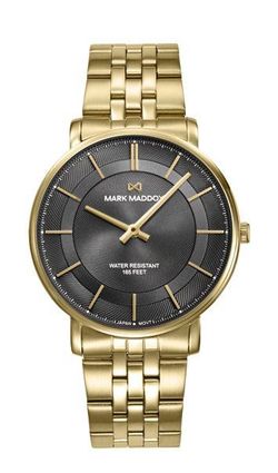 Reloj Mark Maddox Hombre HM1041-17 Acero Dorado Analógico