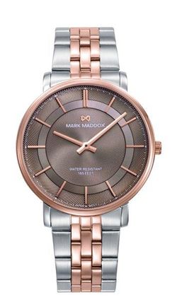 Reloj Mark Maddox Hombre HM1041-97 Acero Bicolor Rose Analógico