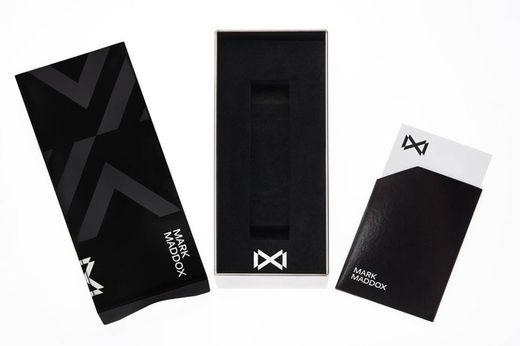 Relógio masculino Mark Maddox HM7122-37 de malha dourada