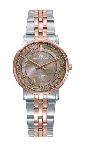 Reloj Mark Maddox Mujer MM1042-97 Acero Bicolor Rose Analógico