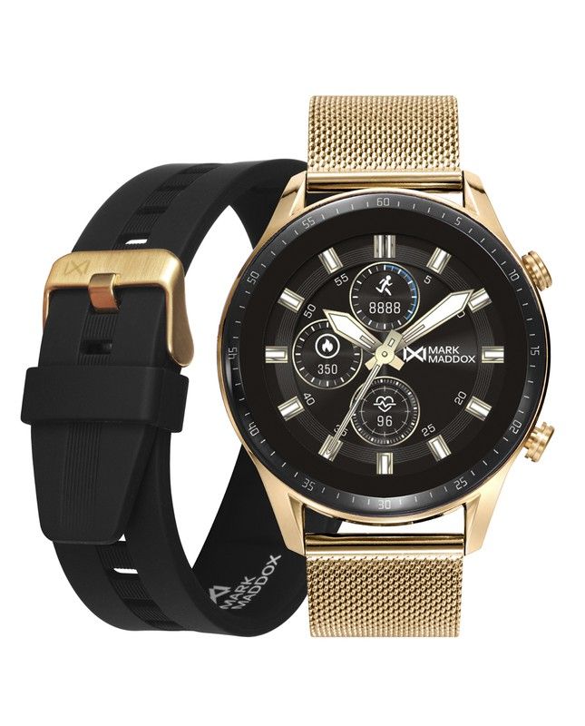 Mark Maddox Smartwatch HS2003-50 Cassa Metallica 50mm - Nero, Con Ossigeno Sangue E Notifiche