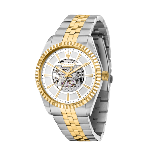Reloj Maserati Hombre R8823100006 Acero Bicolor Dorado Automático