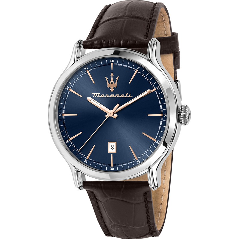 Reloj Maserati Potenza Hombre Automático Azul y Plateado R8821108035
