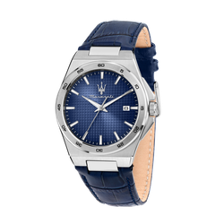 Reloj Maserati Hombre R8851153002 Piel Azul Acero Analógico