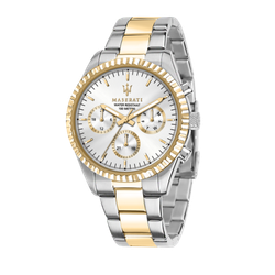 Reloj Maserati Hombre R8853100021 Competizione Acero Plateado Bicolor Dorado Analógico