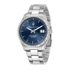 Reloj Maserati Hombre R8853100029 Competizione Azul Acero Plateado Analógico