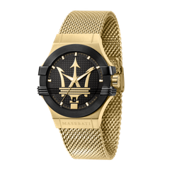 Reloj Maserati Hombre R8853108006 Potenza Acero Dorado Analógico