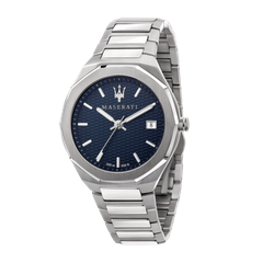 Reloj Maserati Hombre R8853142006 Stile Azul Acero Plateado Analógico