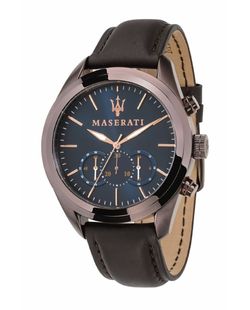Reloj Maserati Hombre R8871612008 Traguardo Cronógrafo Piel Marrón Acero Marrón Analógico