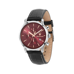Reloj Maserati Hombre R8871618021 Piel Negra Cronógrafo Acero Analógico