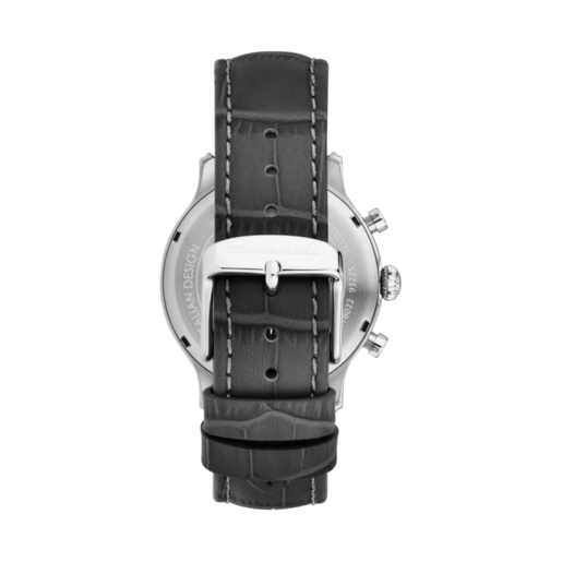 Reloj Maserati Hombre R8871618021 Piel Negra Cronógrafo Acero Analógico