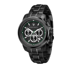 Reloj Maserati Hombre R8873637004 Royale Gris Cronógrafo Acero Negro Analógico