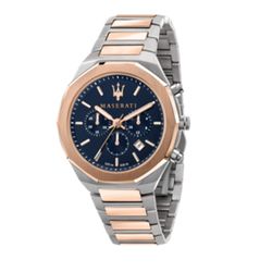 Orologio Maserati Uomo R8873642002 STILE Bicolore Argento Rosa