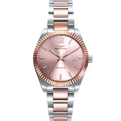 Reloj Mujer Sandoz 81384-75 Bicolor Acero Rosado