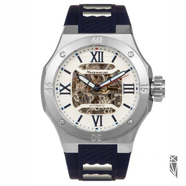 Reloj Neckmarine Hombre NKM21132M05 Acero Azul Bicolor Plateado Automático Analógico