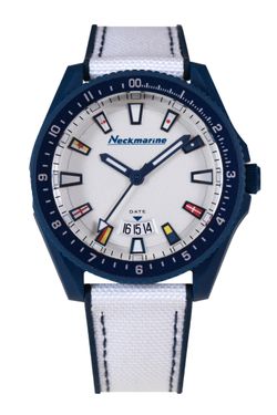 Reloj Neckmarine Hombre NM-X4776M01 Blanco Bicolor Azul Analógico