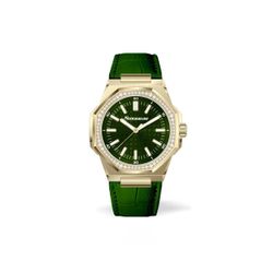 Reloj Neckmarine Mujer NKM911075L10 Piel Verde Acero Analógico