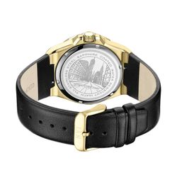 New York herreur NY-G989 Nagle sort læder