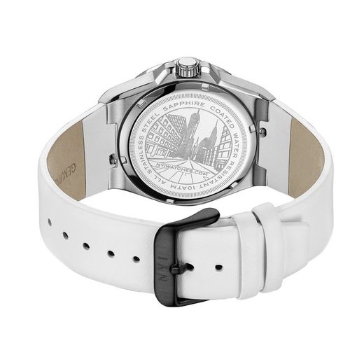 Reloj New York Hombre NY-WG81 Ridge Piel Blanca