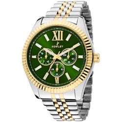 Reloj Nowley Hombre 8-0084-0-2 Acero Plateado Bicolor Dorado Analógico