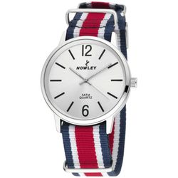 Reloj Nowley Hombre 8-5538-0-3 Tela Azul y Rojo