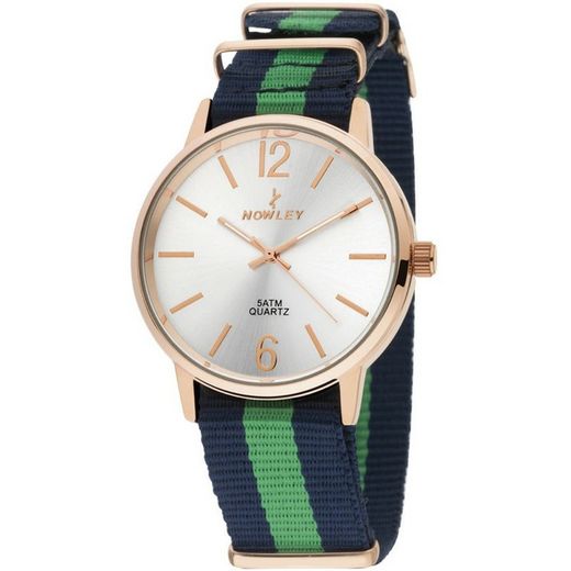 Orologio da uomo Nowley 8-5573-0-1 in tessuto blu e verde