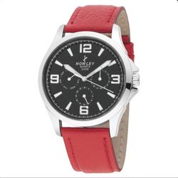 Reloj Nowley Hombre 8-5575-0-7 Piel Roja