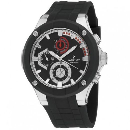 Relógio masculino de Nowley 8-5638-0-3 esporte preto