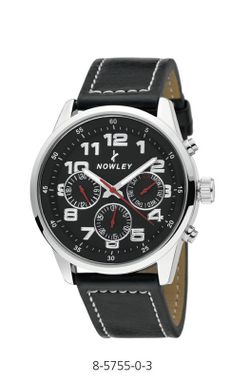 Reloj Nowley Hombre 8-5755-0-3 Piel Negra