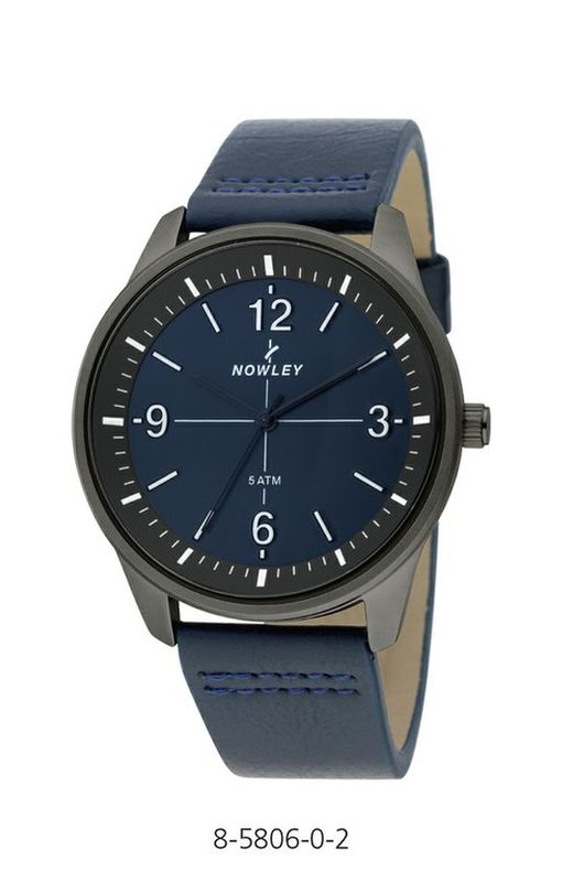Montre Homme Nowley 8-5806-0-2 Cuir Bleu
