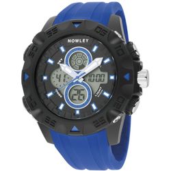 Reloj Nowley Hombre 8-6218-0-4 Sport Negro Bicolor Azul Analógico-Digital