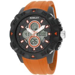 Reloj Nowley Hombre 8-6218-0-6 Sport Negro Bicolor Naranja Analógico-Digital