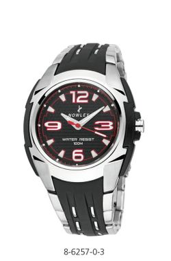 Reloj Nowley Hombre 8-6257-0-3 Plateado Negro