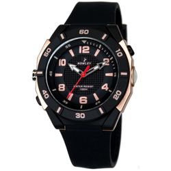 Reloj Nowley Hombre 8-6329-0-2 Sport Negro Bicolor Cobre Analógico