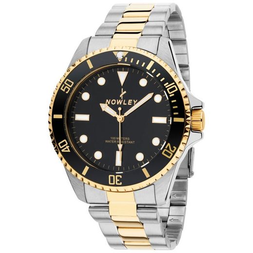 Nowley Men's Watch 8-7032-0-0 Two-Tone Gold Steel