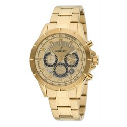 Reloj Nowley Hombre 8-7148-0-2 Cronógrafo Acero Dorado Analógico