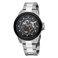 Reloj Nowley Hombre 8-7149-0-1 Acero Plateado Bicolor Negro Analógico