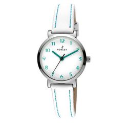 Reloj Nowley Juvenil 8-0110-0-1 Piel Blanca Acero Analógico