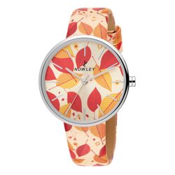 Reloj Nowley Mujer 8-0056-0-2 Multicolor Flores Naranja.