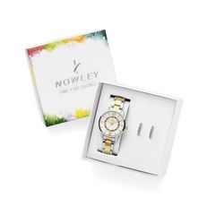 Reloj Nowley Mujer 8-0982-0-0 Acero Bicolor Dorado Analógico