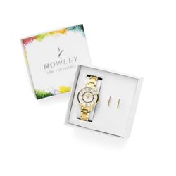 Reloj Nowley Mujer 8-0983-0-1 Acero Bicolor Dorado Analógico