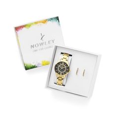 Reloj Nowley Mujer 8-0983-0-2 Acero Dorado Analógico