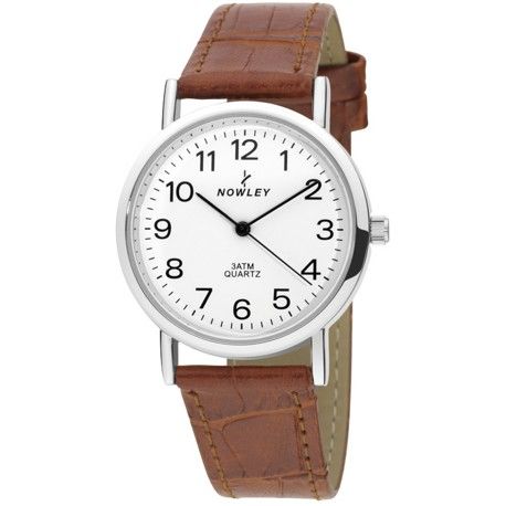 Reloj Nowley Mujer 8-5714-0-3 Piel Marrón Claro Acero Analógico