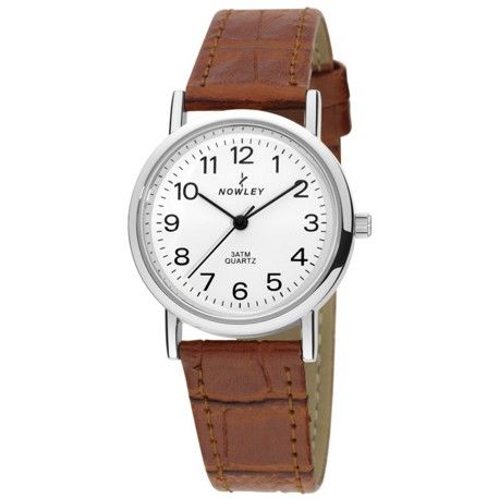 Reloj Nowley Mujer 8-5715-0-3 Piel Marrón Claro Acero Analógico