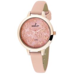 Reloj Nowley Mujer 8-5794-0-4 Piel Rosa Claro Acero Analógico