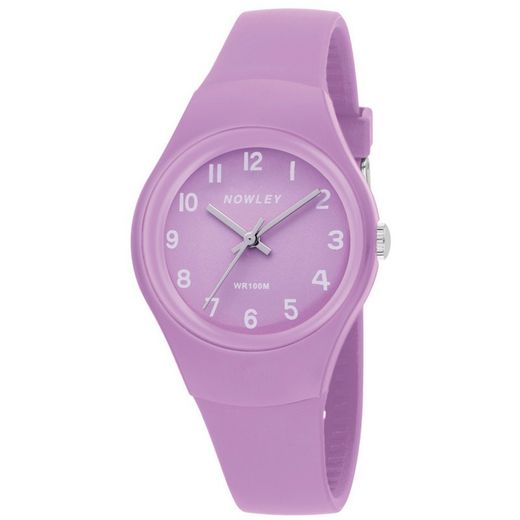 Relógio feminino Nowley 8-6318-0-8 esporte lilás