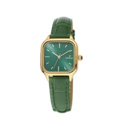 Reloj Nowley Mujer 8-7188-0-2 Piel Verde Acero Dorado Analógico